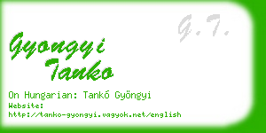 gyongyi tanko business card