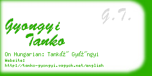 gyongyi tanko business card